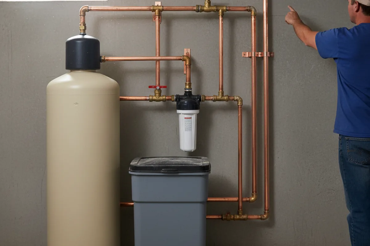 Whole-house water treatment system installed in Red House